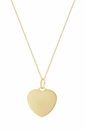 14k Gold Heart Pendant Necklace