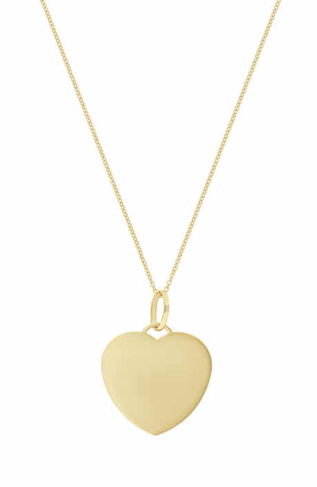14k Gold Heart Pendant Necklace
