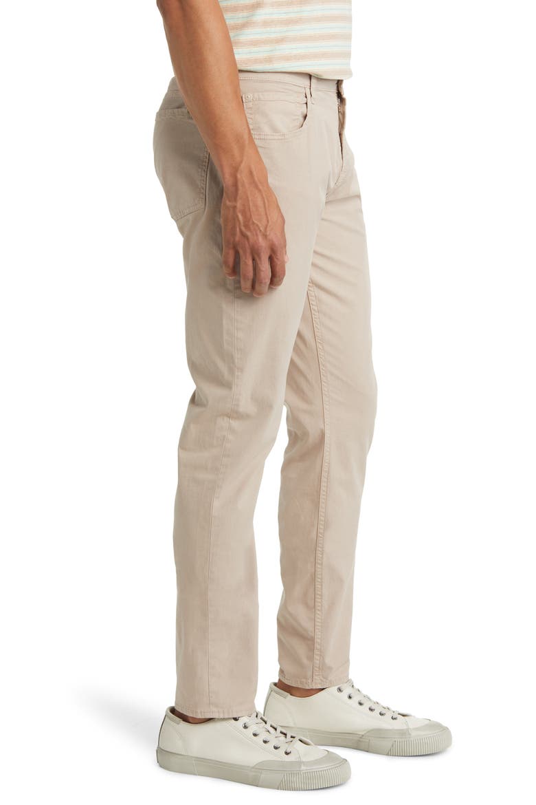 Adrien Slim Fit Five-Pocket Airweft Twill Pants, Alternate, color, SESAME