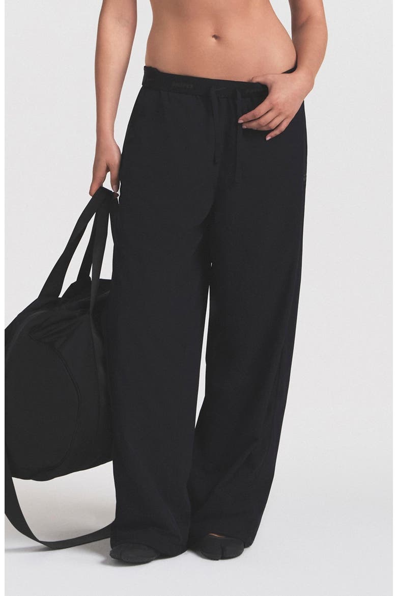 Oversize Stretch Nylon Pants, Main, color, NSKM OBSIDIAN