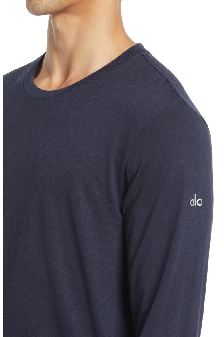 Airwave Long Sleeve T-Shirt, Alternate, color, DARK NAVY