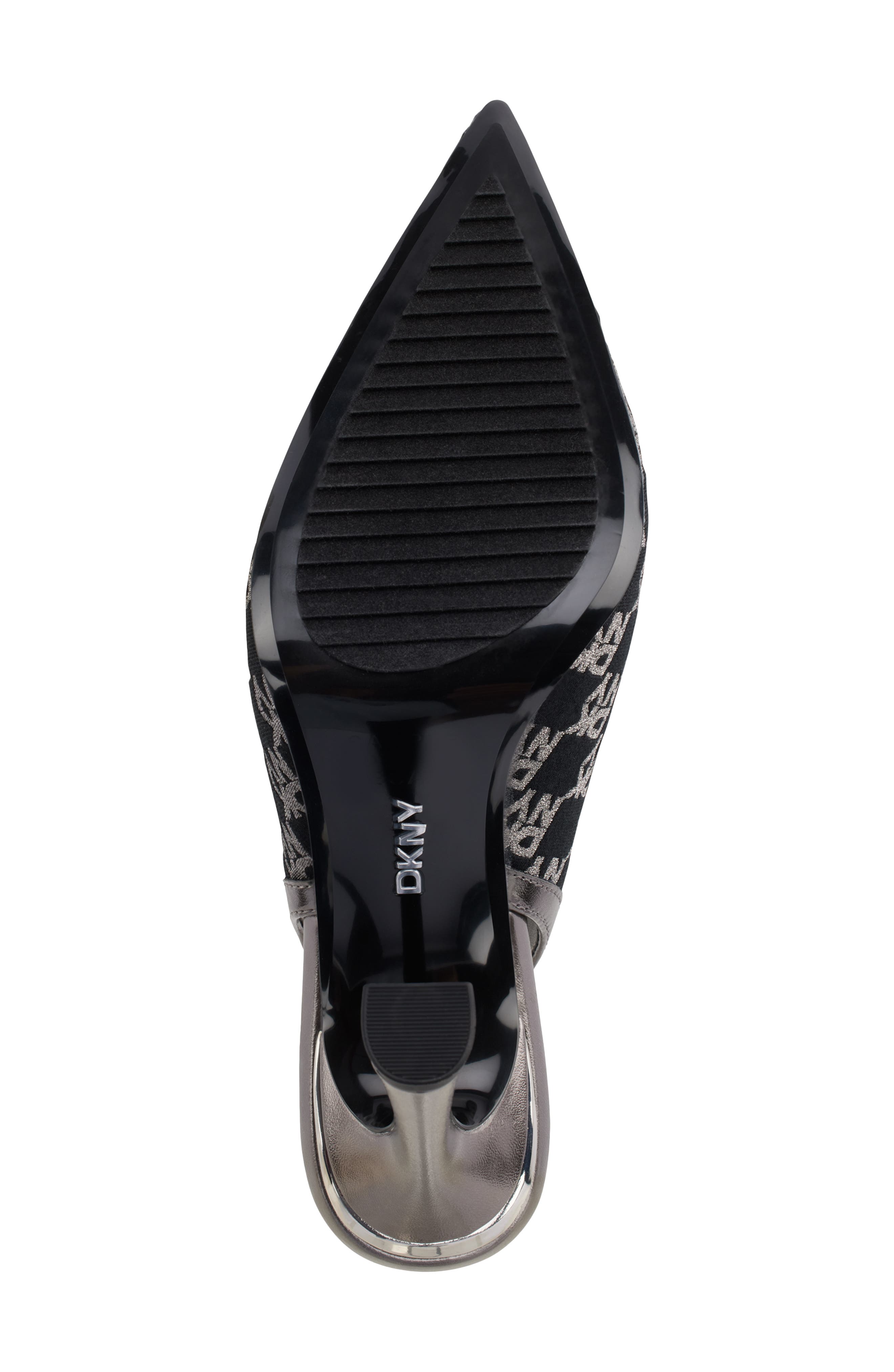 DKNY Cinette Slingback Pump, Alternate, color, Blk/ Nickel