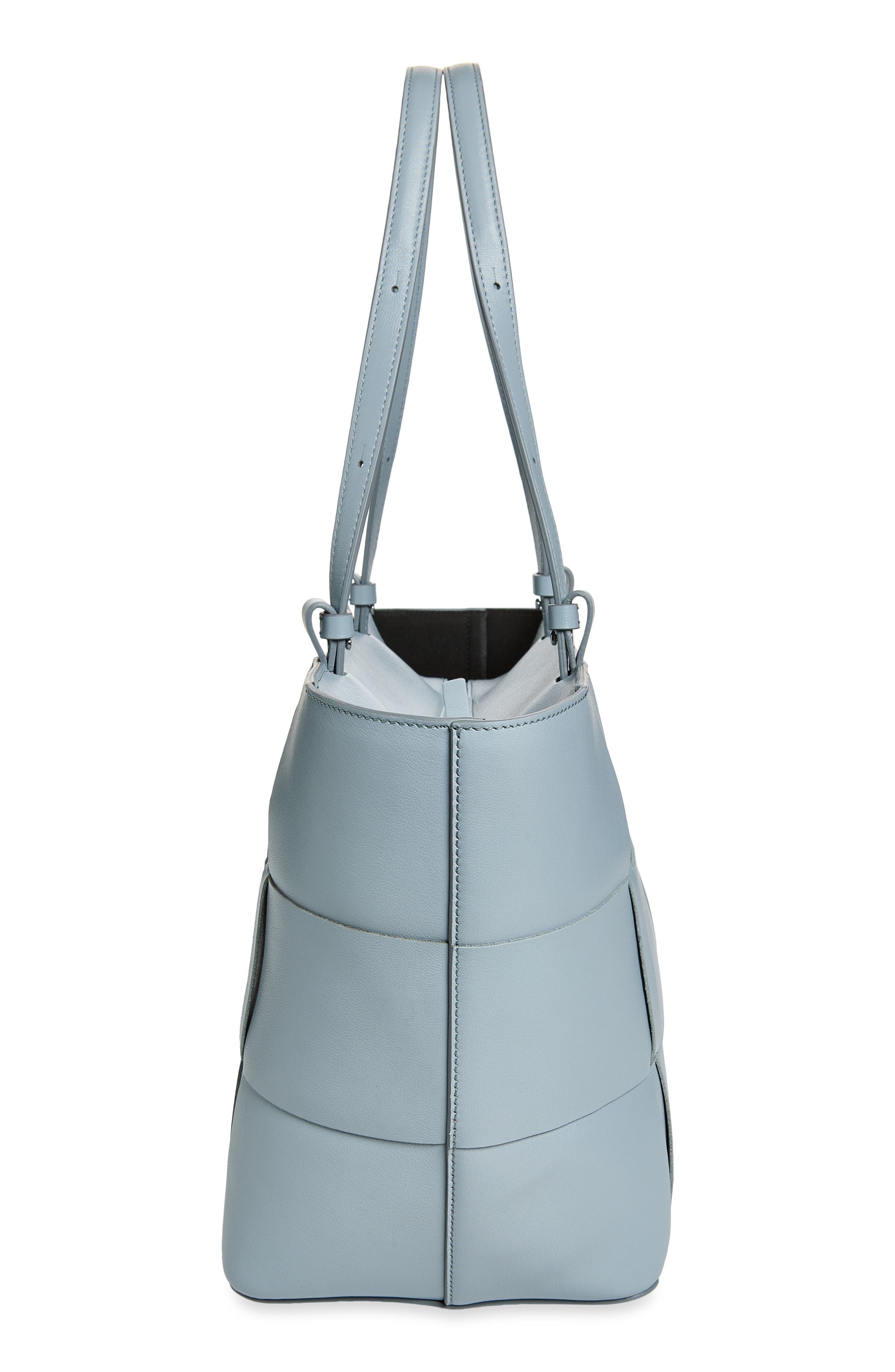 The Florence Woven Leather Tote, Alternate, color, PACIFIC