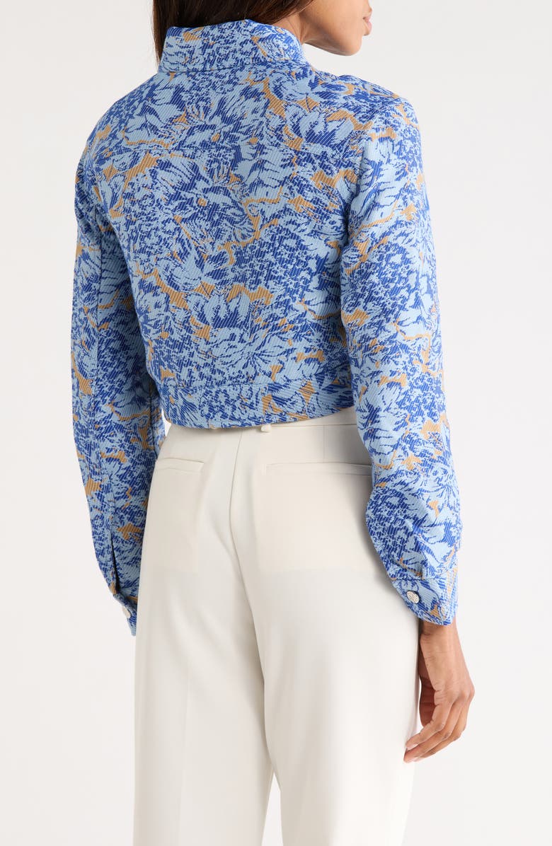 Derek Lam 10 Crosby Marc Pocket Front Jacket, Alternate, color, Ciel Multi