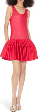 Alaïa Knit Godet Minidress