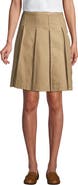Lands' End School Uniform Solid Box Pleat Skirt Top of Knee