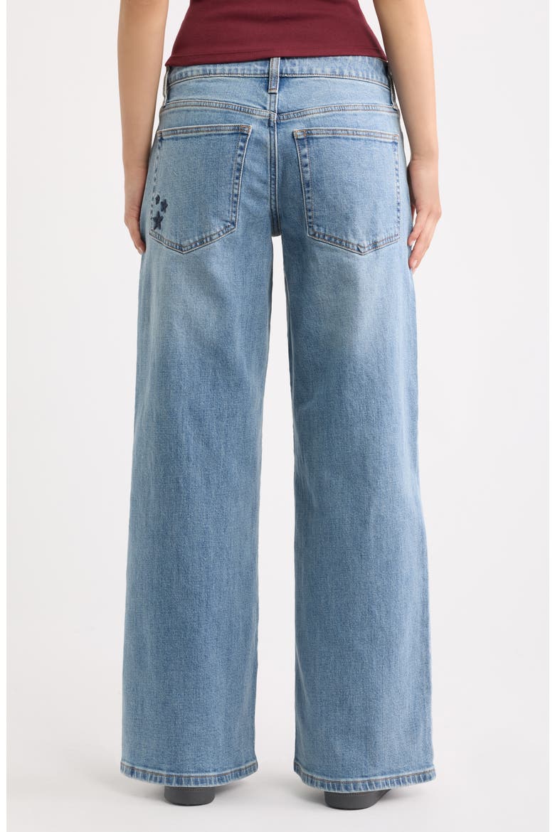 Low Rise Baggy Wide Leg Jeans, Alternate, color, KINNEY WASH