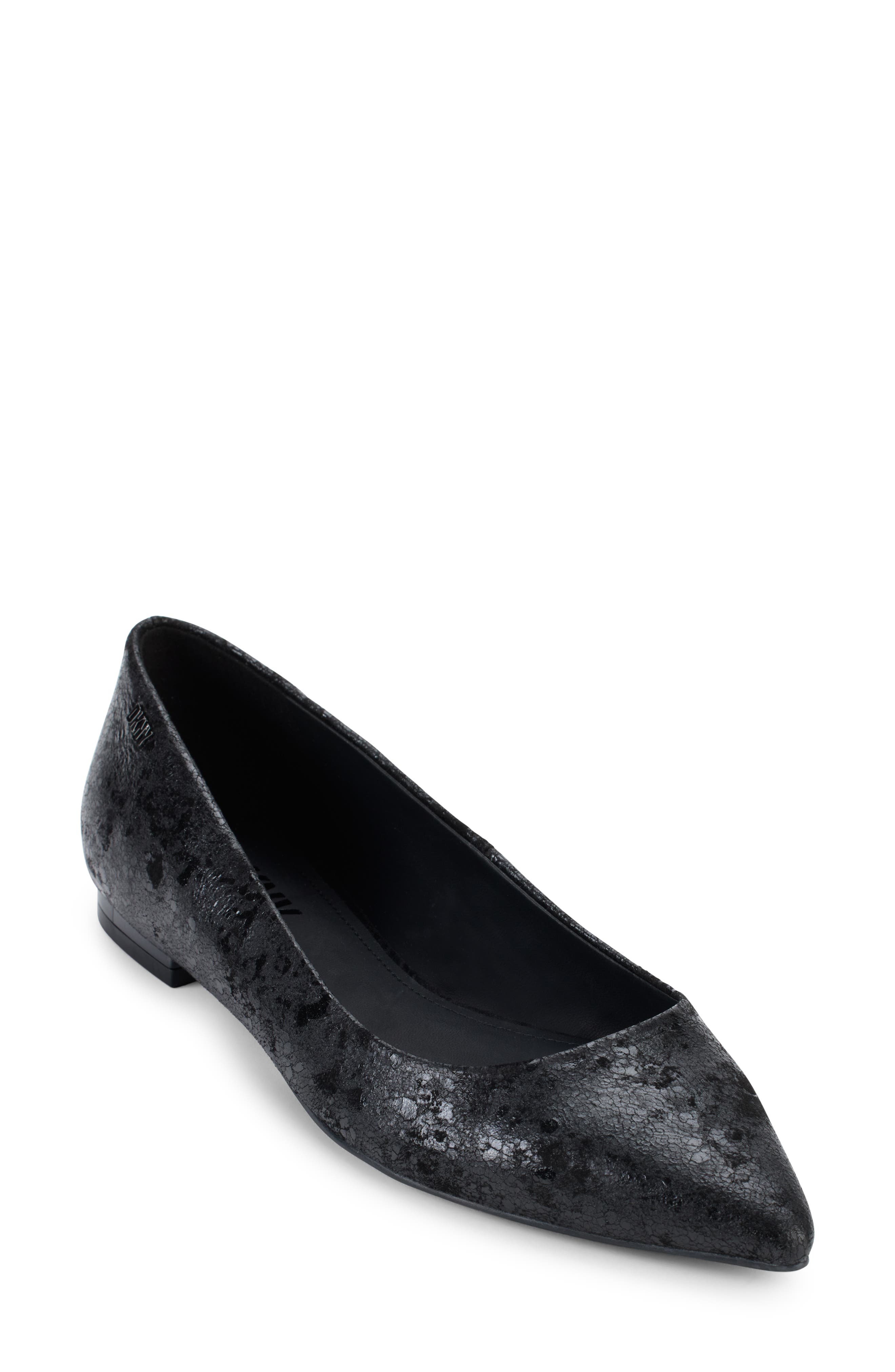 DKNY Vien Pointed Toe Ballet Flat, Main, color, 