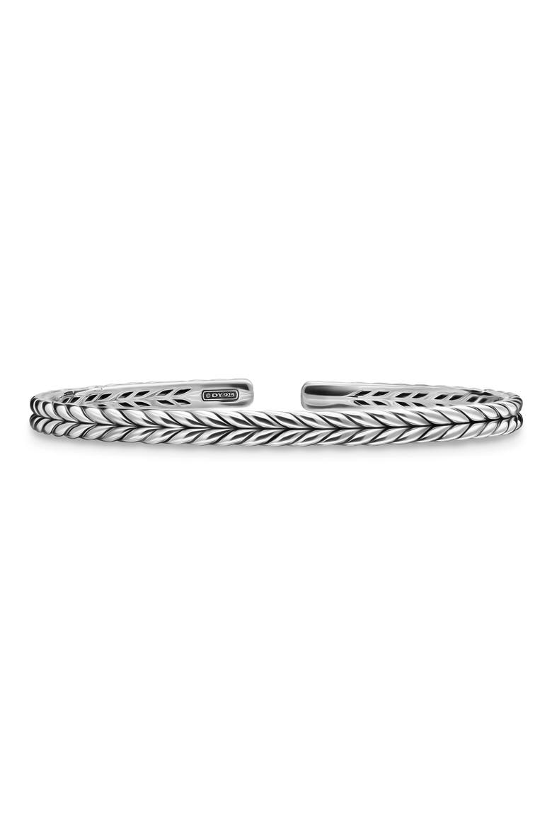 Chevron Flex Bracelet, Main, color, SILVER