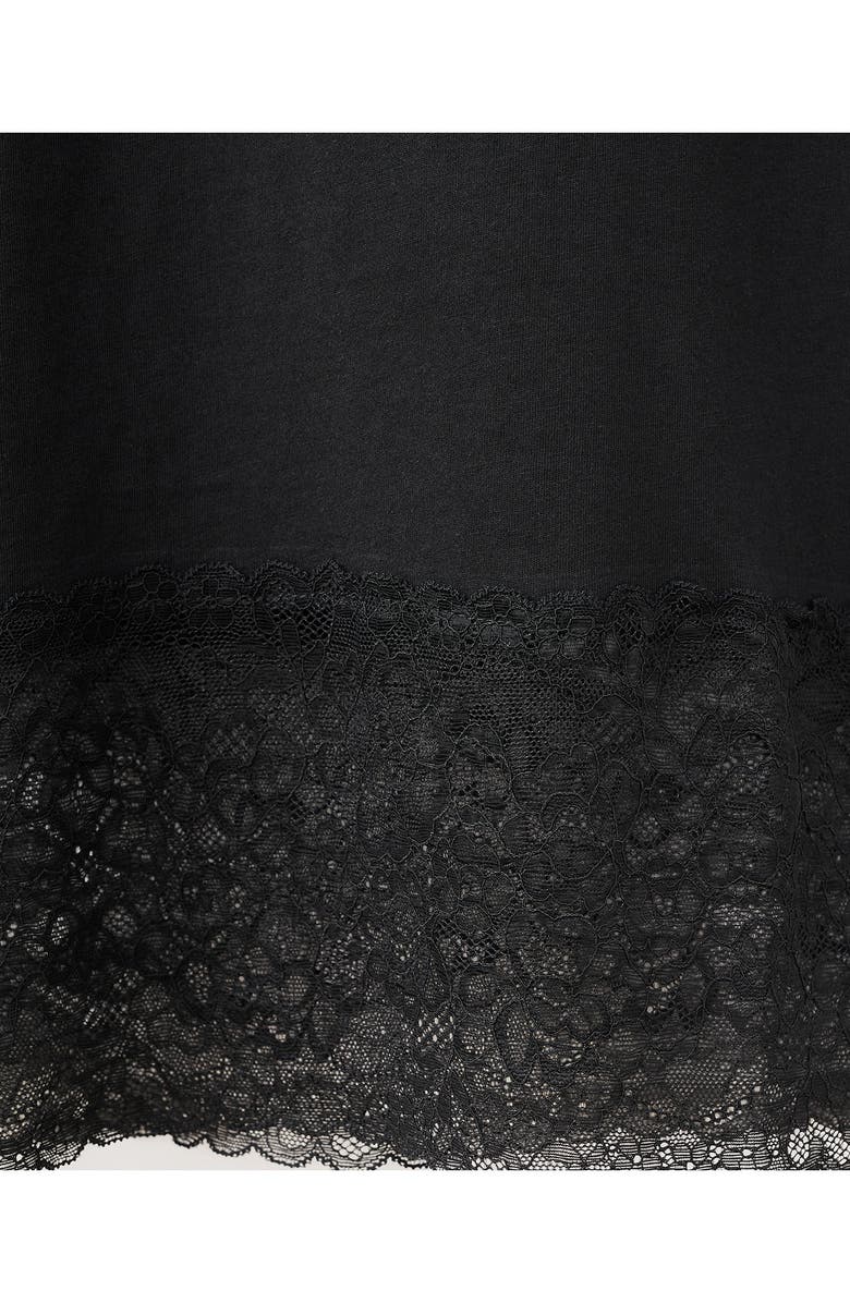 MANGO Lace Trim Nightgown, Alternate, color, 