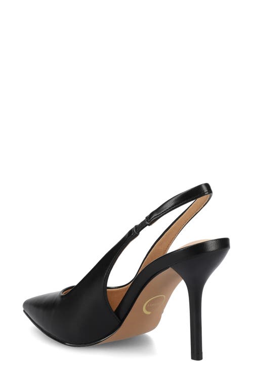Journee Collection Elenny Slingback Stiletto Pump In Black Pu