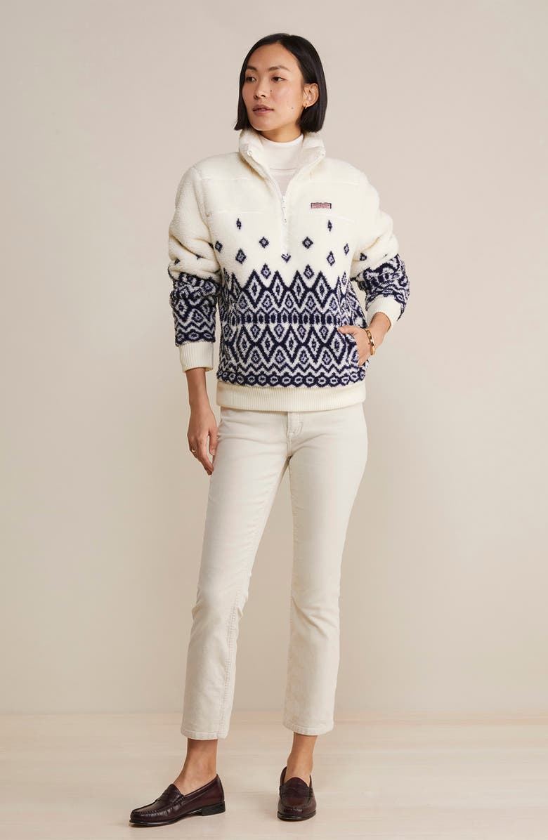 vineyard vines Fair Isle Quarter Zip Pullover, Alternate, color,