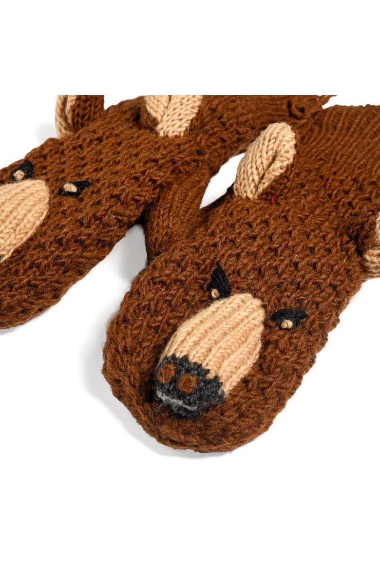 Grizzly Mittens, Main, color, Brown