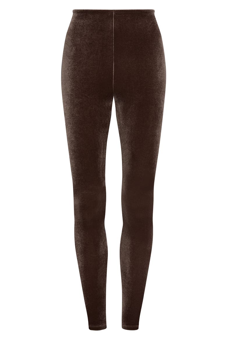 Perfect Control Top Velvet Leggings, Alternate, color, GREIGE