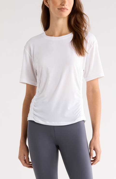 Breathe Ruched Performance T-Shirt