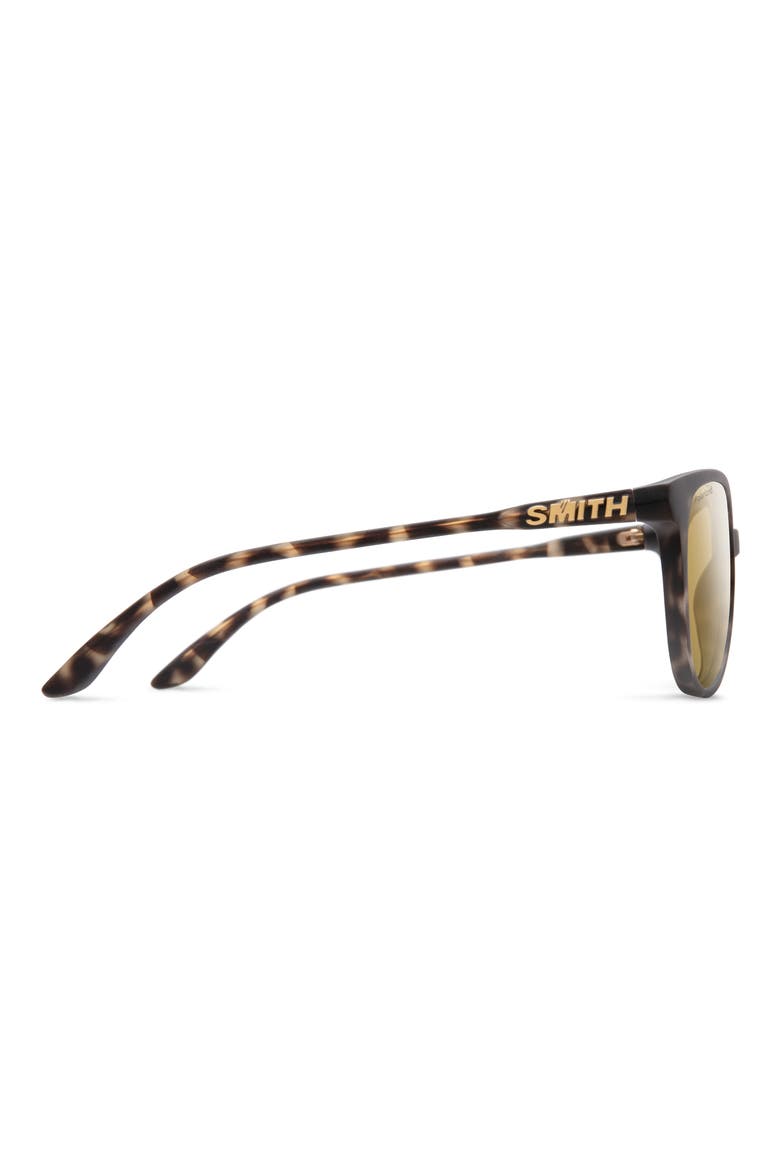 Cheetah 54mm Polarized Round Sunglasses, Alternate, color, MATTE ASH TORTOISE / GOLD