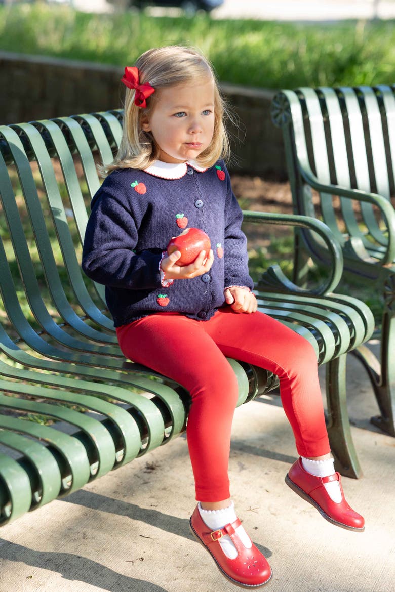 Sweater With Apples, Alternate, color, Navy Blue