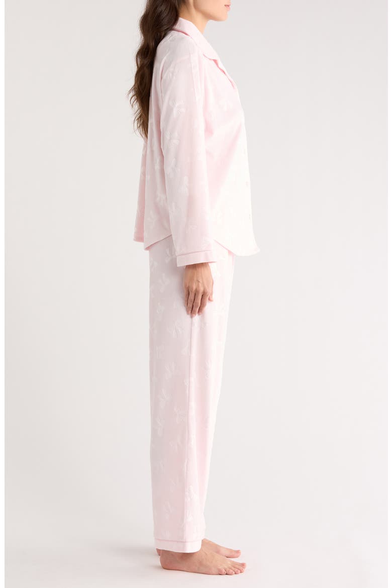 Addie Velour Long Pajamas, Alternate, color, DUSTY ROSE