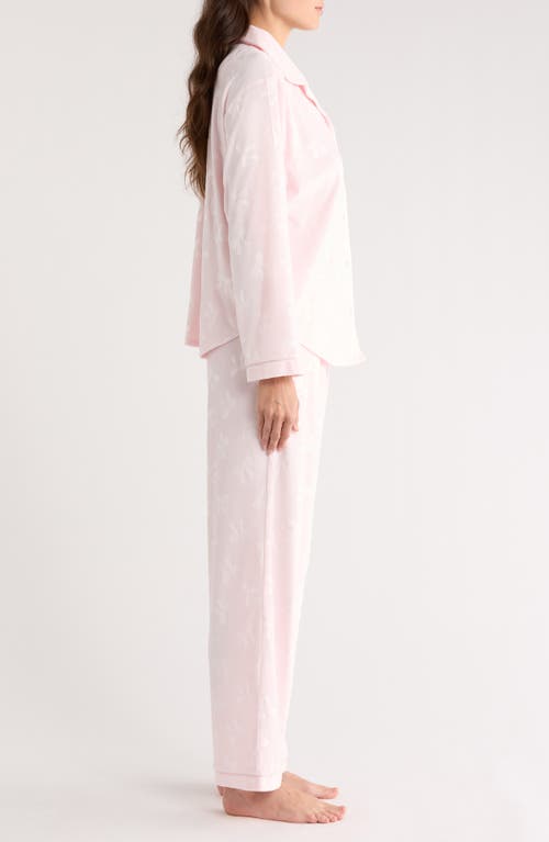 Flora By Flora Nikrooz Addie Velour Long Pajamas In Pink