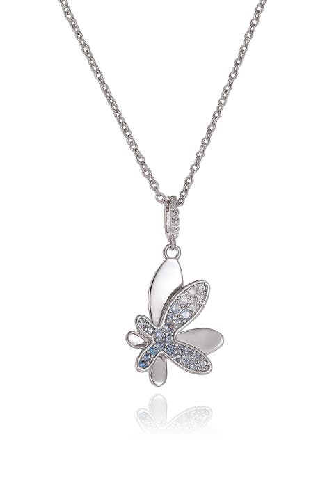 Pavé Butterfly Pendant Necklace