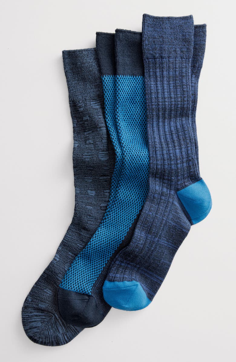 NORDSTROM MEN'S SHOP Ultra Soft Textured Socks, Alternate, color,