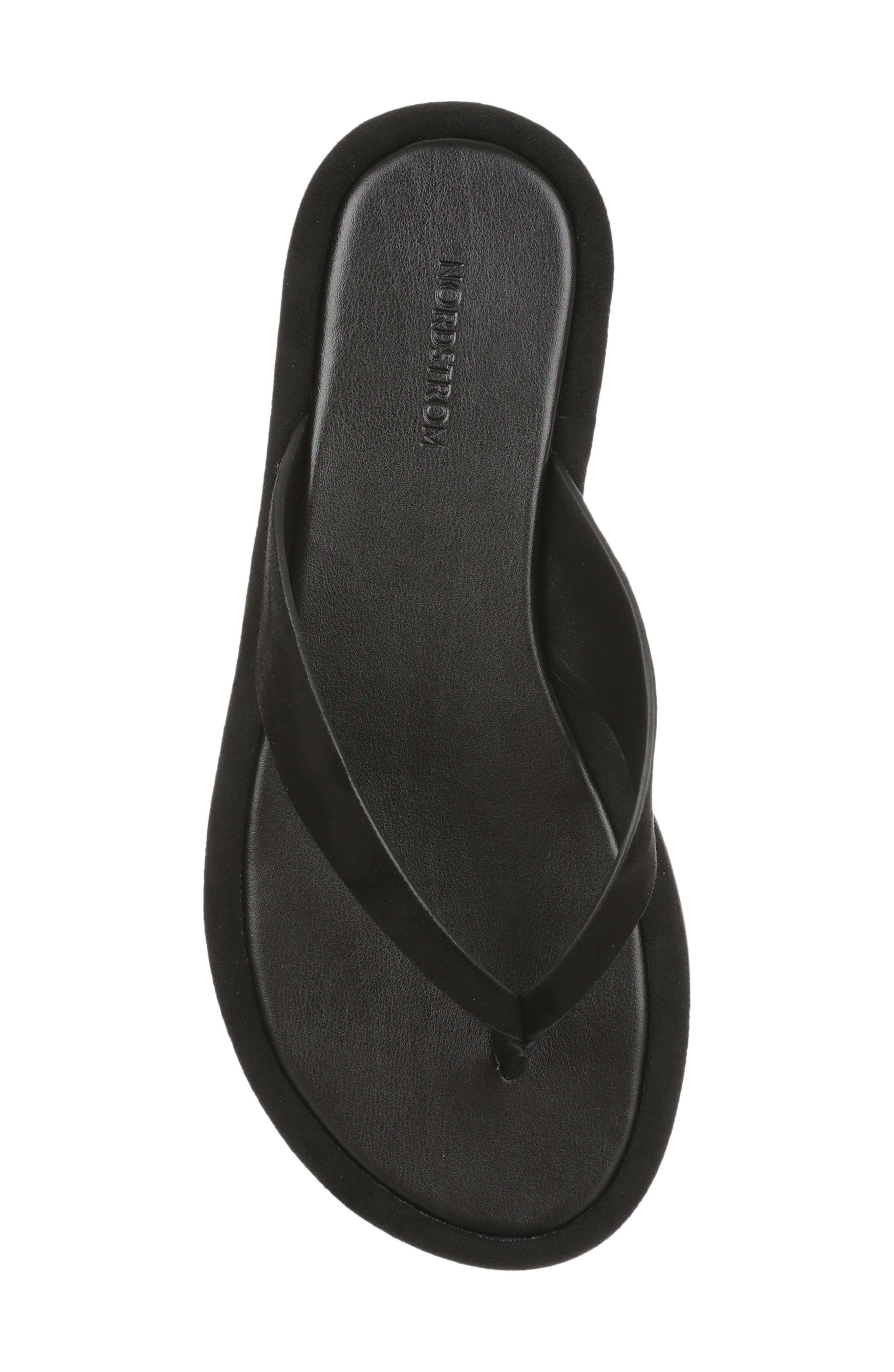 Nordstrom Eviana Flip Flop, Alternate, color, Black