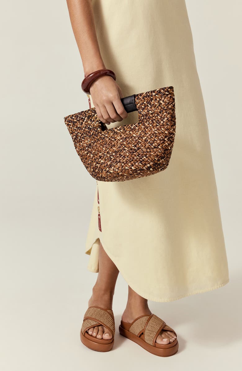 Helen Kaminski Mini Remi Braided Raffia Tote, Alternate, color,