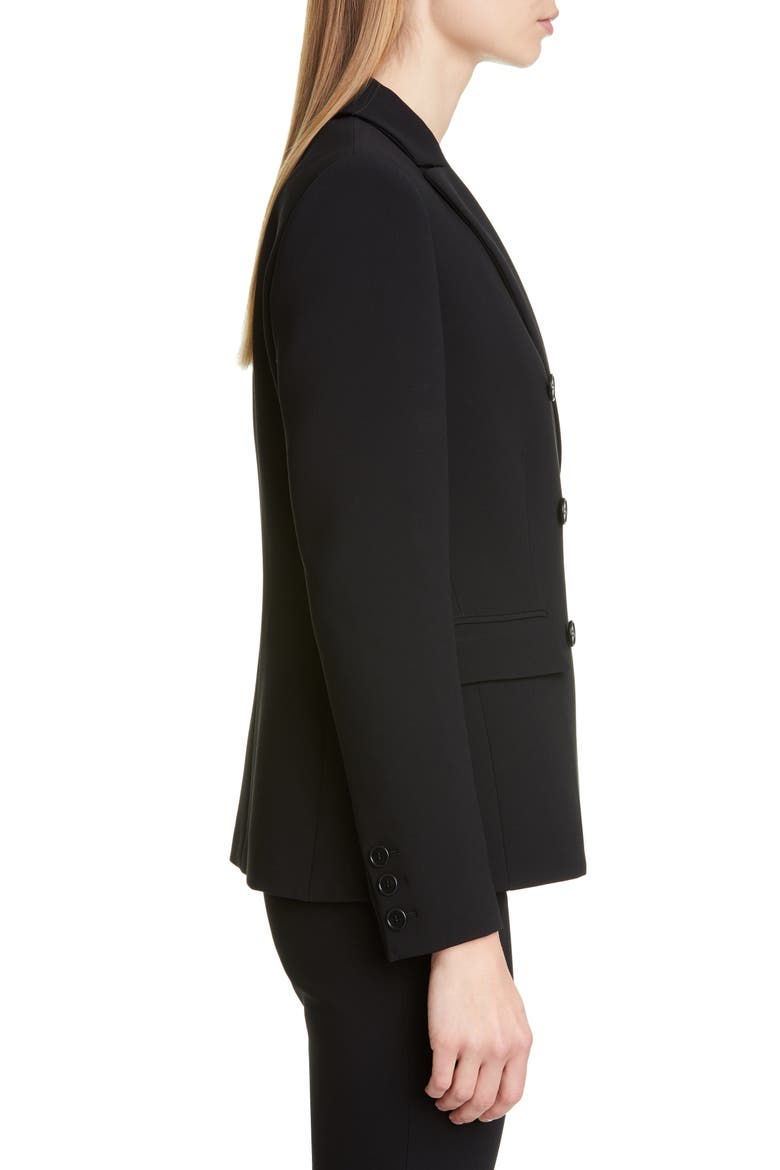 Double Breasted Jacket, Alternate, color, BLACK