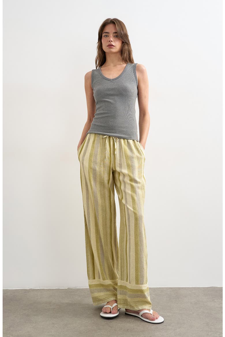 V-Neck Stretch Cotton Rib Tank, Alternate, color, GREY