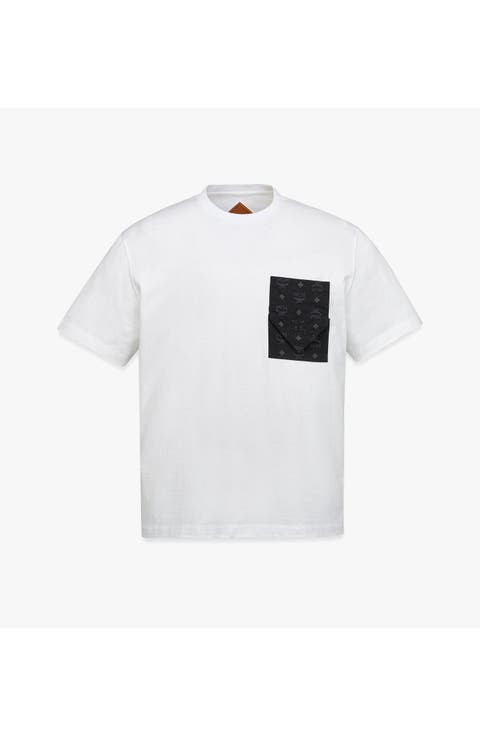 Monogram Patch Pocket T-Shirt in Organic Cotton