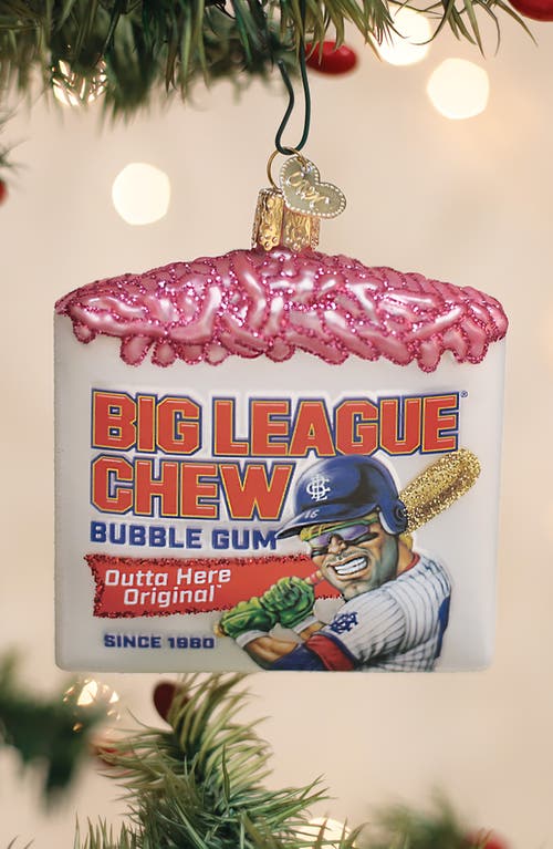 Old World Christmas Big League Chew Glass Ornament In Multi