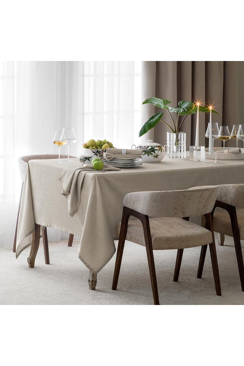 Dominica Tablecloth, Alternate, color, Grey