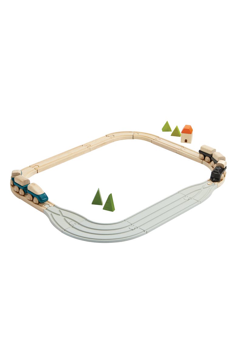 PlanToys<sup>®</sup> Rubber Road & Rail Adaptor Tracks, Alternate, color, Assorted