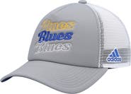 adidas Women's adidas Gray/White St. Louis Blues Foam Trucker Snapback Hat