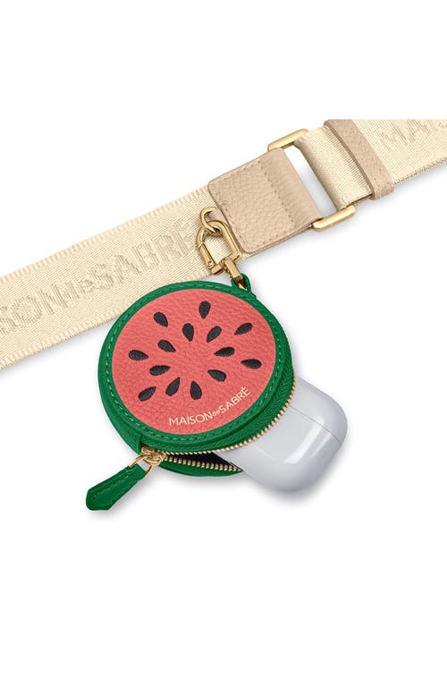Maison De Sabre The Sabremoji Fruit Coin Purse In Green