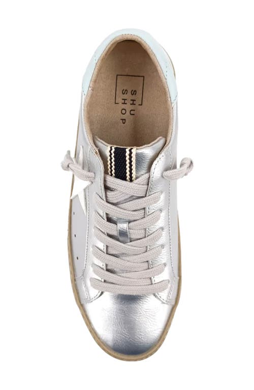 Shushop Paula Low Top Sneaker In Silver