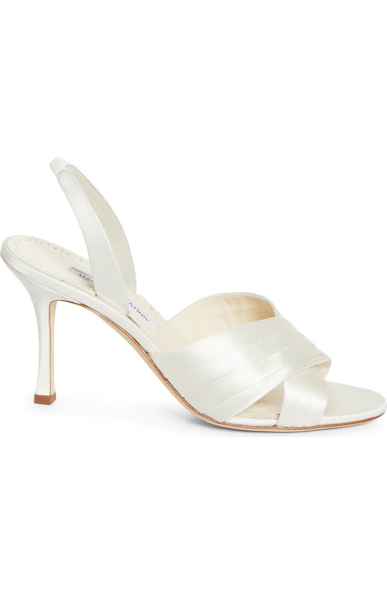 Manolo Blahnik Vierasan Slingback Sandal, Alternate, color, Light Cream