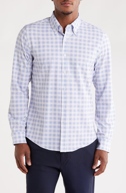 Gingham Button-Up Shirt