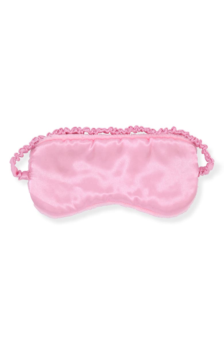 SLEEP ON IT Kids' Leopard Print Two-Piece Pajamas & Eye Mask Set, Alternate, color, Brown