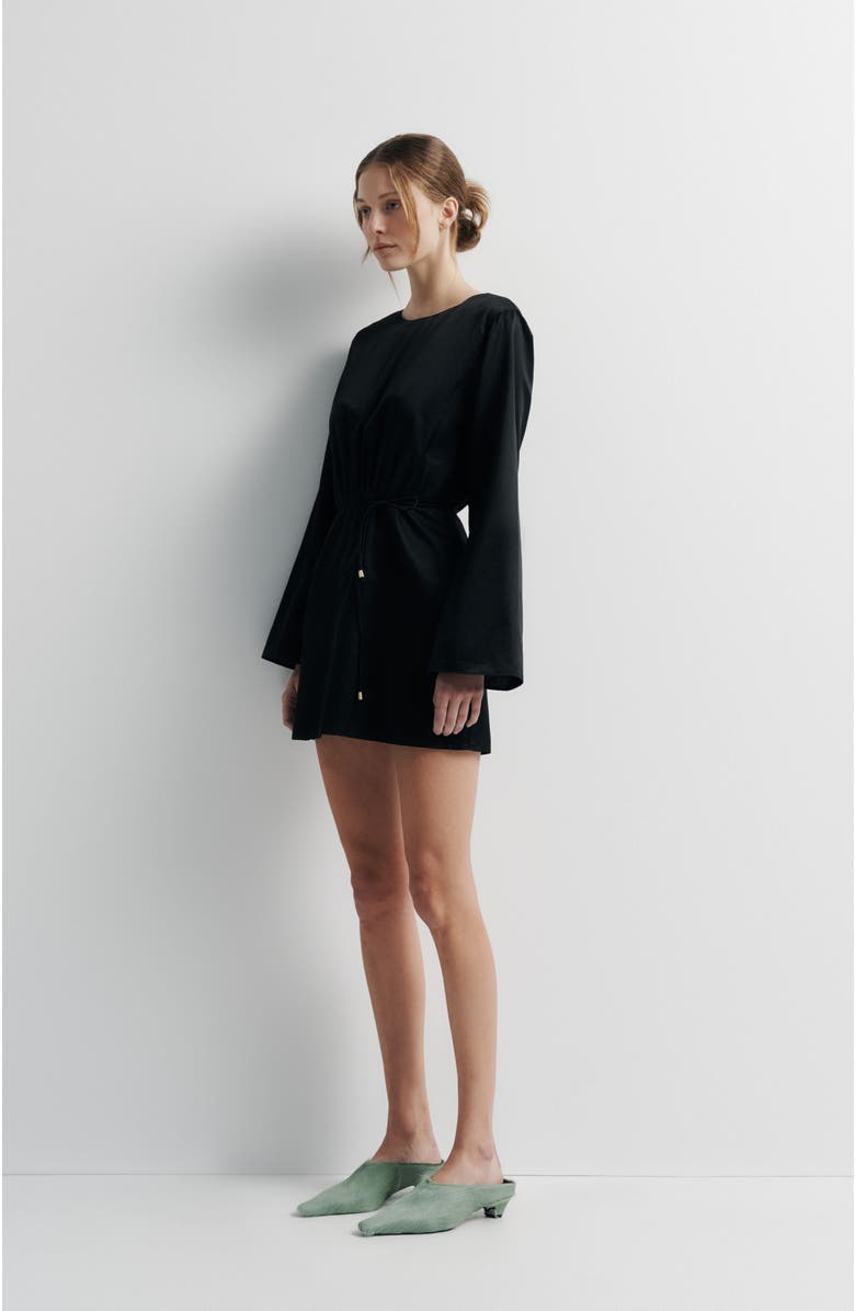 Romy Piper Dress, Alternate, color, Black