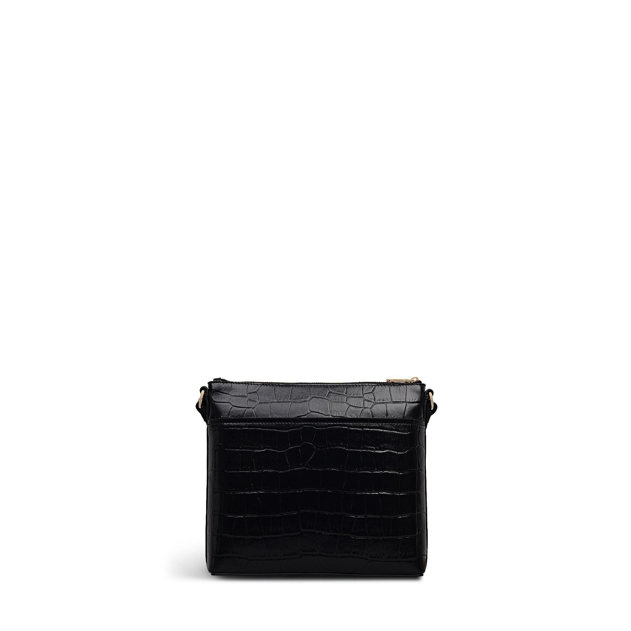 Radley Pockets - Faux Croc Small Ziptop Crossbody Bag, Alternate, color, 