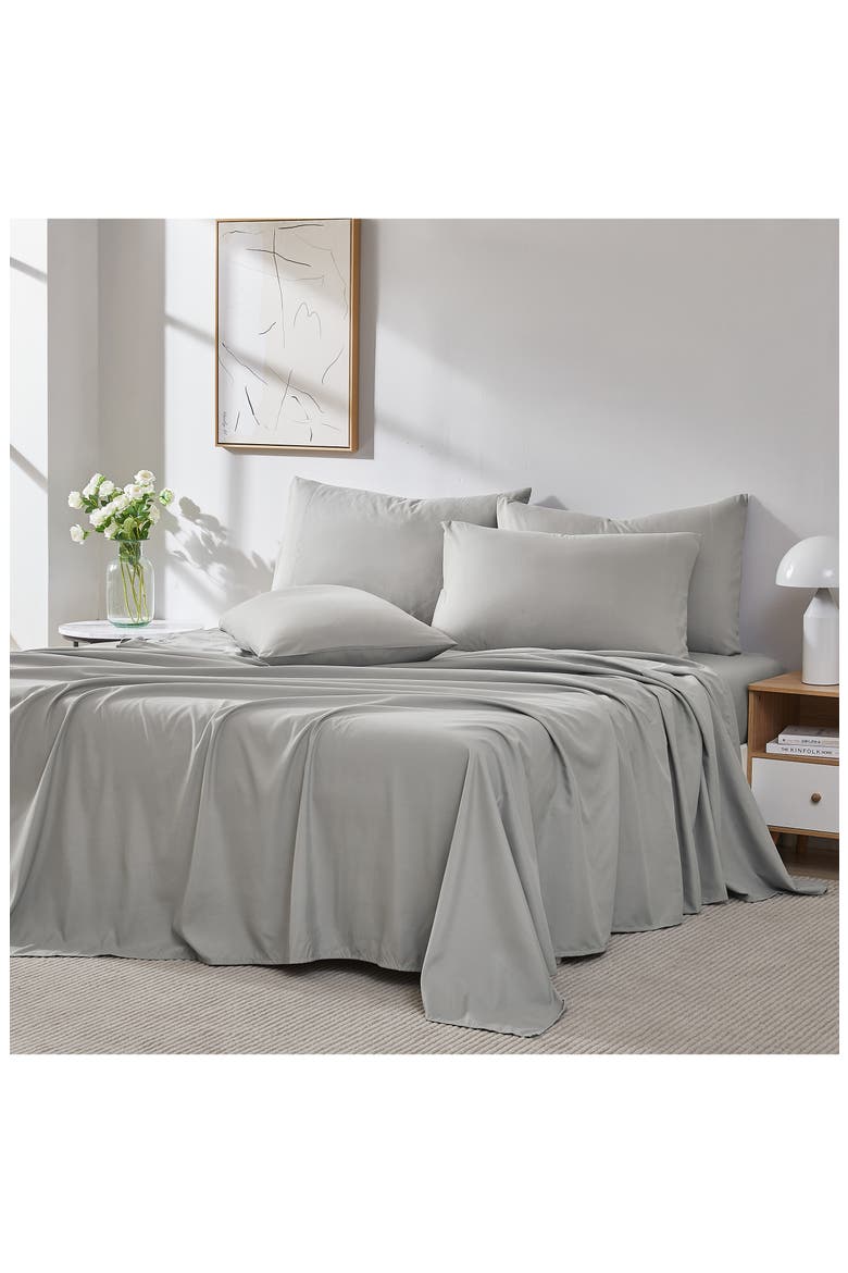 Vilano Springs Extra Deep Pocket Sheet Set, Alternate, color, STEEL GRAY