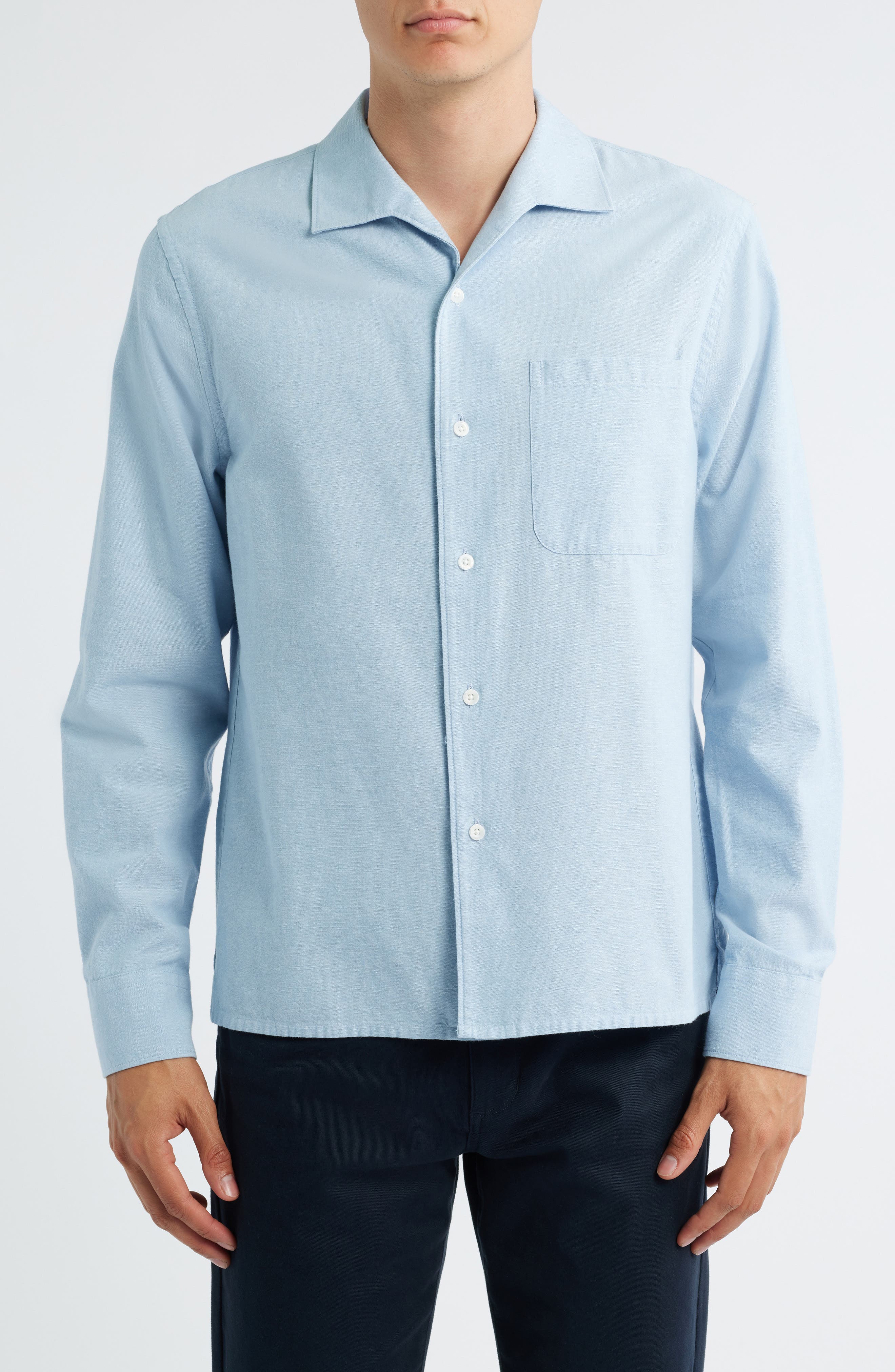 Vince Chambray Button-Up Shirt