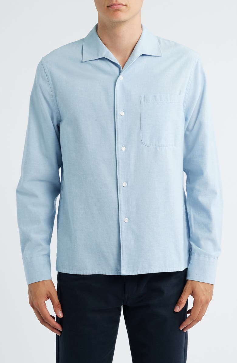 Vince Chambray Button-Up Shirt, Main, color, California Rain