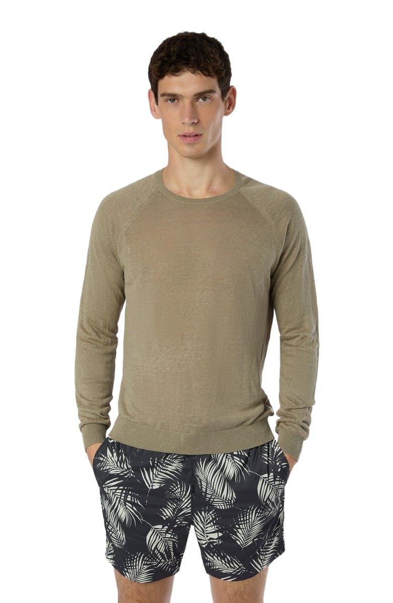 Onia Linen Raglan Sweater, Main, color,