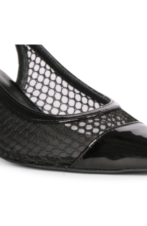 Saint G Katy Slingback Pointed Cap Toe Pump