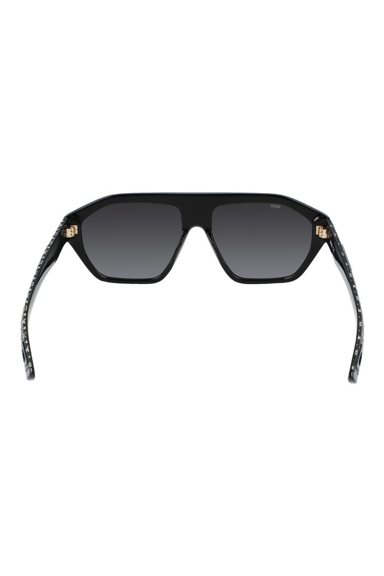 57mm Sport Navigator Sunglasses, Alternate, color, BLACK/ BLACK VISETOS