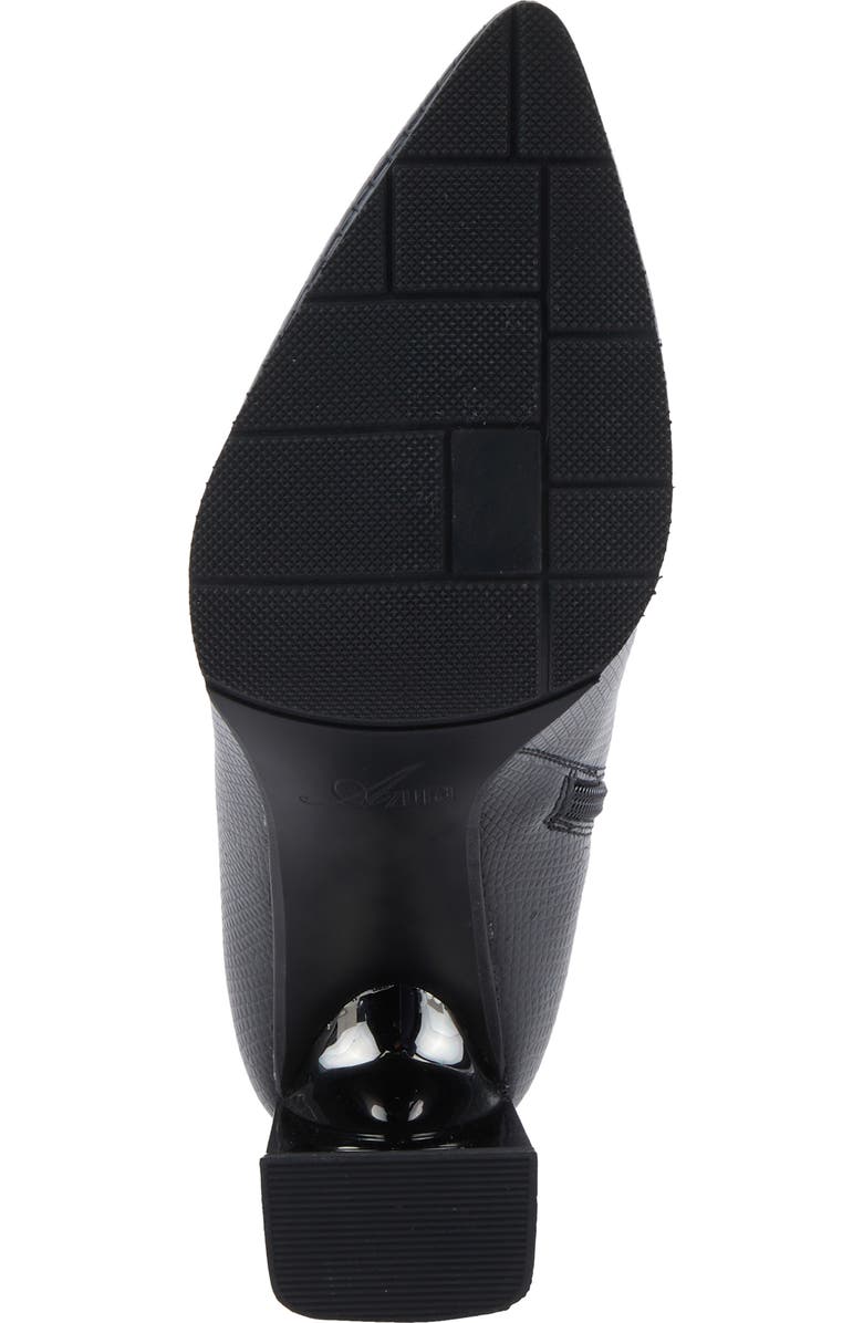 AZURA BY SPRING STEP Attention Snakeskin Embossed Bootie, Alternate, color, Black