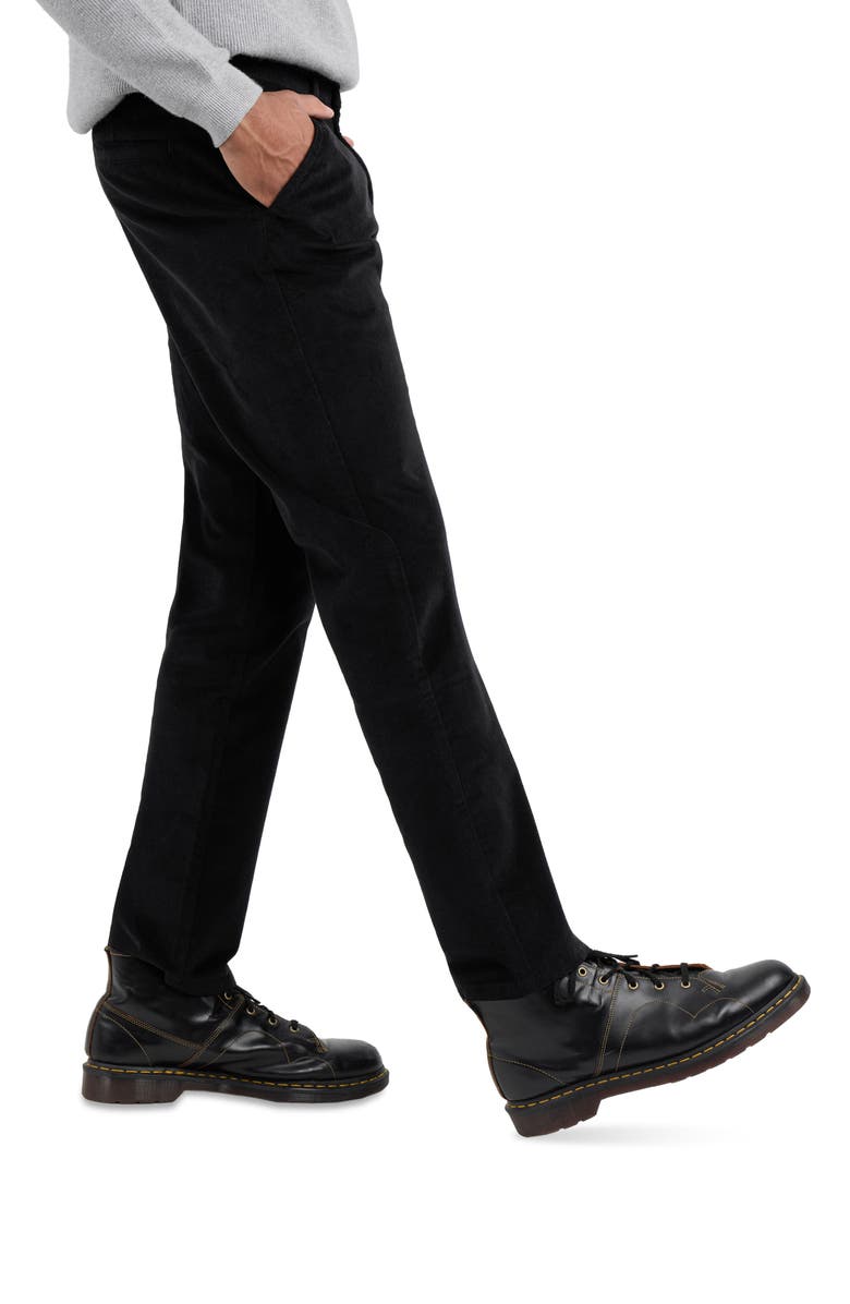Spring + Mercer Slim Fit Five-Pocket Corduroy Pants, Alternate, color, Black