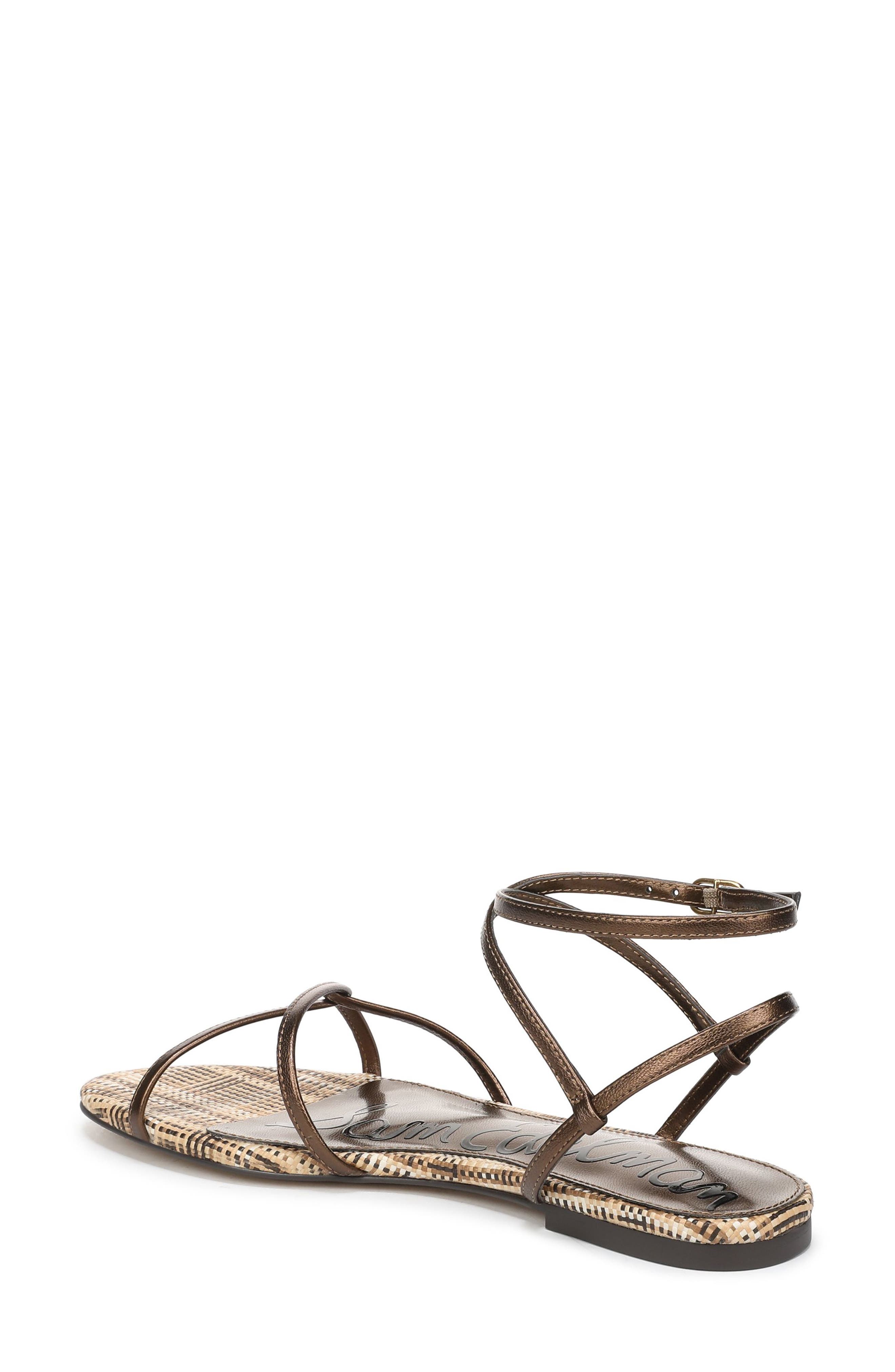 Ellina Ankle Strap Sandal, Alternate, color, BRONZE METALLIC